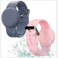 Wristband Children Watch Band Lightweight Waterproof GPS Tracker Protector Silicone Child GPS Bracelet for Apple Air Tag