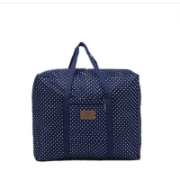 收納袋搬家袋（藏青點點）（中號43*33*18cm（適合衣物）） 