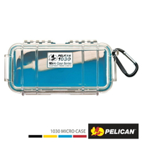 限時★..  美國 PELICAN 1030 Micro Case 微型防水氣密箱-透明 藍色 公司貨【全館點數13倍送】