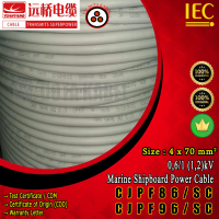 Kabel Marine CJPF86/SC - CJPF96/SC 4x70 mm2 MERK YUANYANG /4x70mm2/4 x 70 mm2 mm