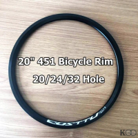 Folding Bike Rims 20 Inch 451 Bicycle Rim Aluminum Alloy 20/24/32 Hole 20 mm Depth Rim FV V/Disc Brake Customized