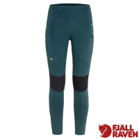 【Fjallraven 北極狐】女 Abisko Trekking Tights HD 超耐磨登山健行緊身褲.長褲_87143-570 高山藍