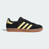 【adidas 愛迪達】Gazelle Indoor 男 休閒鞋 運動 經典 復古 麂皮 膠底 三葉草 黑黃(IG4999)