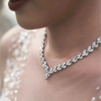 Neriza Jewelry ชุดเครื่องประดับเจ้าสาว สร้อยคอ พร้อมต่างหู NSW001