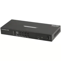 HDMI Switch 4 in 2 Out 4K@60Hz Dual Screen Expansion with 4 Computers Sharing KVM Switch R134a Voopoo