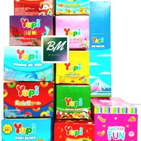 Yupi BOX 1000 (isi 12 pcs) Permen Jelly Gummy (Yupi Baby Bear, Strawberry Kiss, Bolicious) Calci bea