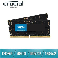 Micron 美光 Crucial NB DDR5-4800 16G*2 筆記型記憶體
