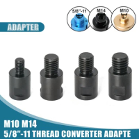 4Pcs M14 M10 5/8 Inch-11 Adapter Angle Grinder Thread Converter Adapter Shaft Connector Polished For Drill Bits Hole Saw