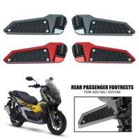 Rear Passenger Footpad Foldable Pedals Rests Footboard For HONDA ADV150 ADV160 ADV 150 160 2019-2023 2022 Motorcycle Accessories