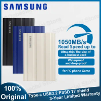 Samsung T7 Shield Portable SSD 1TB 2TB 4TB High Speed External Disk Hard Drive Solid State Disk Compatible for Laptop Desktop