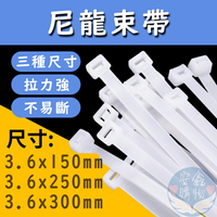 🌍安鑫購物✨尼龍束帶 100入 多用途尼龍理線帶 綁線帶 理線夾綁線器 尼龍束帶 3.6mm 150 250 300mm