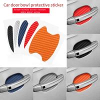 4PCS Car door bowl protection sticker door handle protection film carbon fiber door bowl sticker new car sticker