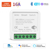 EWelink 16A Wifi Smart Switch Breaker Switch Mini Smart 2-Way DIY Switches Circuit Timer Module Support Automation Breaker With