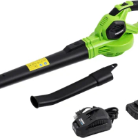 Cordless Leaf Blower with Battery and Charger, Electric Leaf Blower, Battery Leaf Blower Cordless for Lawn, Lightweight