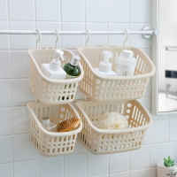 新款 掛式籃浴室掛籃衛生間塑料洗澡籃子收納筐壁掛置物籃