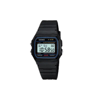 【CASIO 卡西歐】F-91W-1D 復古超薄方形電子錶(時尚潮流 錶徑約3.52公分)