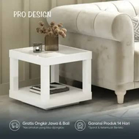 Pro Design Petra PETET 50 Meja Samping / Nakas White Glossy