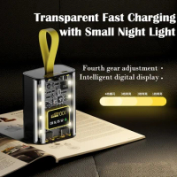 Fast Charging Case 10000mAh 3x18650 Battery Charger Case Cool DIY Power Bank Box With Night Light Charging Power Bank Case