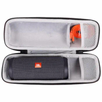 New EVA Hard Travel Carrying Storage Case for JBL Flip 3 or Flip 4 Wireless Bluetooth Speaker - Fits USB Cable and Wall Charger