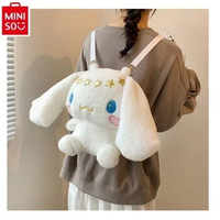 MINISO Plush Cartoon Sweet and Versatile Children's Backpack Girl's Cute Culomi Shoulder Crossbody Bag