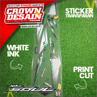 Striping UV Mio Soul Transparan Desain Racing - Stiker Striping UV Mio Soul Variasi Desain - SMSL-UV