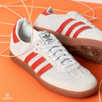 Adidas Samba OG 男女 白紅 編織 焦糖底 德訓鞋 情侶鞋 愛迪達 休閒鞋 IG1380