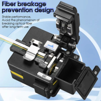 COMPTYCO AUA-X2 FTTH Optical Fiber Cleaver Cable Cutting Knife Fiber Cleaver with Waste Fiber Box