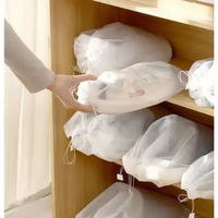 SVMMER SHOES CARE Shoe DustBag Serut Polos Tas Serut Dust Bag Penyimpanan Sepatu dan Sandal 50 x 50c