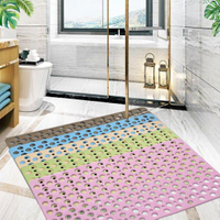 浴室防滑墊淋浴鏤空家用洗澡腳墊廁所衛浴墊子防水防霉衛生間地墊