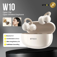 [COD] Tws MYNAH W10 WHITE Bluetooth Earphone Clip Open-Ear Waterproof | Desain Stylish | Anti bising