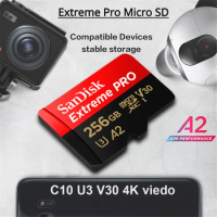SanDisk Extreme Pro Micro SD Card U3 V30 A2 TF Card For DJI Drones OSMO GoPro Insta360 Camera 4K Video MicroSDXC Memory Card
