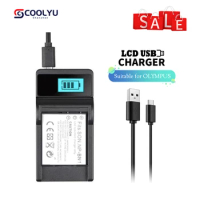 USB Cable LCD Battery Charger BLS-50 BLS-5 BLS-1 Recharge For Olympus PS-BLS1 BLS5 E-M10 III PEN EPL7 E-PL8/9 E-PM2 E600 E620