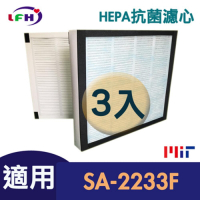LFH HEPA抗菌清淨機濾網 3入組 適用：尚朋堂SA2233F/2235E