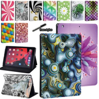 Tablet Cover for Apple IPad Air 1 2 3 4 5/IPad 2/3/4/IPad 5th/6th/7th/8th/9th/Mini 1/2/3/4/5 3D Pattern Leather Protective Case