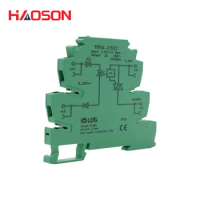 1pcs/lot MRA-23D2 DIN Rail Terminal Blocks, relay module, Input 2A: 3V 5V 12V 24V DC AC SSR Solid St