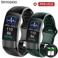 ECG+PPG Fitness Tracker Smart Wristband for Women Men Calorie Blood Pressure Waterproof Sport Smartband Health Smartwatch