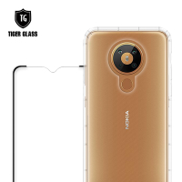 T.G Nokia 5.3 手機保護超值2件組(透明空壓殼+鋼化膜)