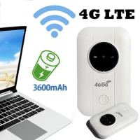 150Mbps 4G LTE Wireless Router Portable WiFi Hotspot 3600mAh Wide Coverage 4G Sim Card Pocket WiFi Router Wireless Modem