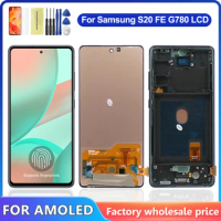 6.5'' For AMOLED For Samsung S20 FE LCD Display Touch Screen For Samsung S20FE G780F G781F LCD Assembly Replacement Parts