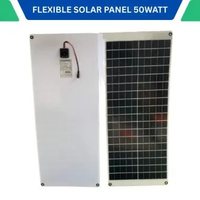 Panel Surya Elastis, Flexible 50W Solar Panel Monocrystaline IP67 Anti Air Dapat Melengkung 258° - 5