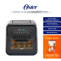 Oster 4-in-1 Multifunctional Air Fryer Oven   FREE Kitchen Tools and Accessories (Air Fry, Bake, Dehydrate, Rserie 10.6L)