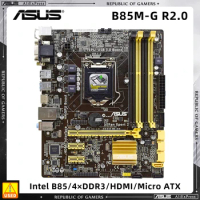 ASUS B85M-G R2.0 motherboard LGA 1150 Intel B85 4 x DDR3 32GB PCI-E3.0 SATA3/2 HDMI DVI VGA Micro ATX motherboard