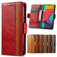 For Samsung Galaxy A13 Case Business Stitching Leather Wallet For Galaxy A33 A53 A73 Case Flip Cover