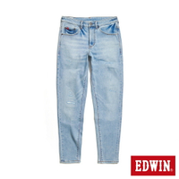 EDWIN RED LABEL 365 溫控丹寧錐形牛仔褲-男款 重漂藍