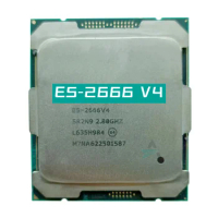 Xeon E5-2666 V4 CPU 12 Core 24 Threads 2.8 GHz 145W LGA 2011-v3 E5-2666V4 CPU Processor Xeon E5-2666 V4 CPU