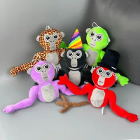 Newest Gorilla Tag Monke Plush Toy Dolls Cute Cartoon Animal Stuffed Soft Toy Birthday Christmas Gift For Children