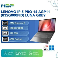 LAPTOP LENOVO IP 5 PRO 14 AGP11 (83SG000FID) LUNA GREY : AMD RYZEN 7 AI 7-450,32GB,1TB SSD, 14" 2.8K