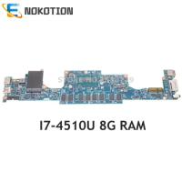 NOKOTION For DELL Inspiron 14 7437 laptop motherboard SR1EB I7-4510U 8G RAM DOH40 MB 12310-1 RKNM5 CN-0NT27R 0NT27R NT27R