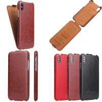 Luxury Vertical Flip Business Leather Case Cover Pouch For Apple iPhone 7 8 X XS XR
