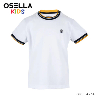 [NEW] Osella Kids Signature Patch T-Shirt With Fancy Fabric 22714006 | Kaos Anak Laki-Laki